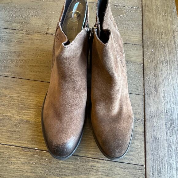 Josef Seibel US Size 6-6.5 EU 37 Daphne 09 Suede Ankle Boot Zip Side Block Heel - Picture 5 of 16